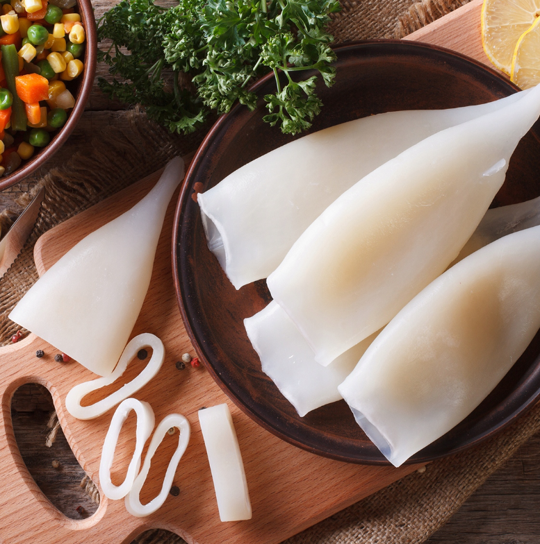 Kalmary tuby u/5 Surowe Mrożone oczyszczone 2kg