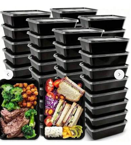 Pojemników na żywność z pokrywkami paczka 50szt