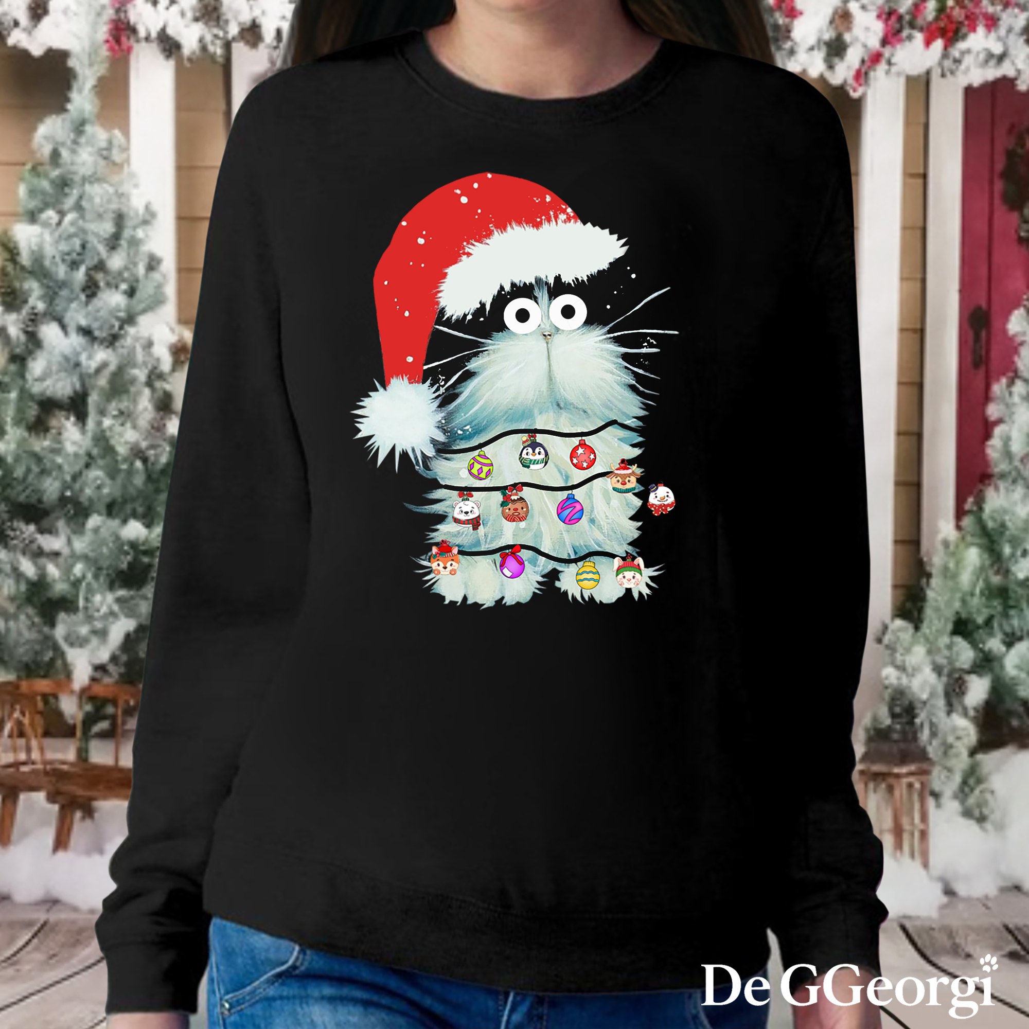 Christmas Cat Sweater