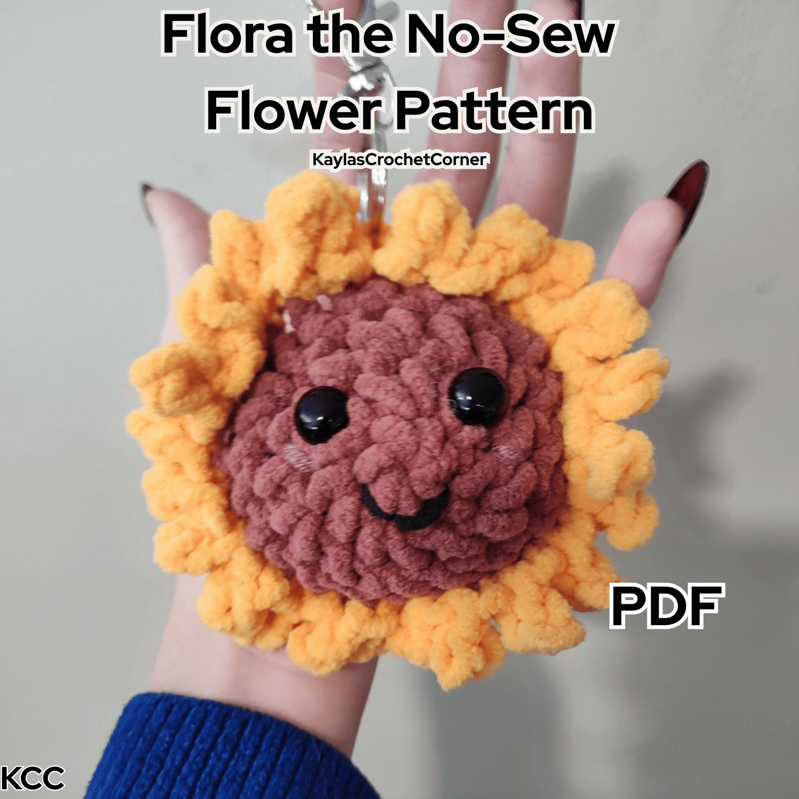 No-Sew Flora the Flower PDF Crochet Pattern