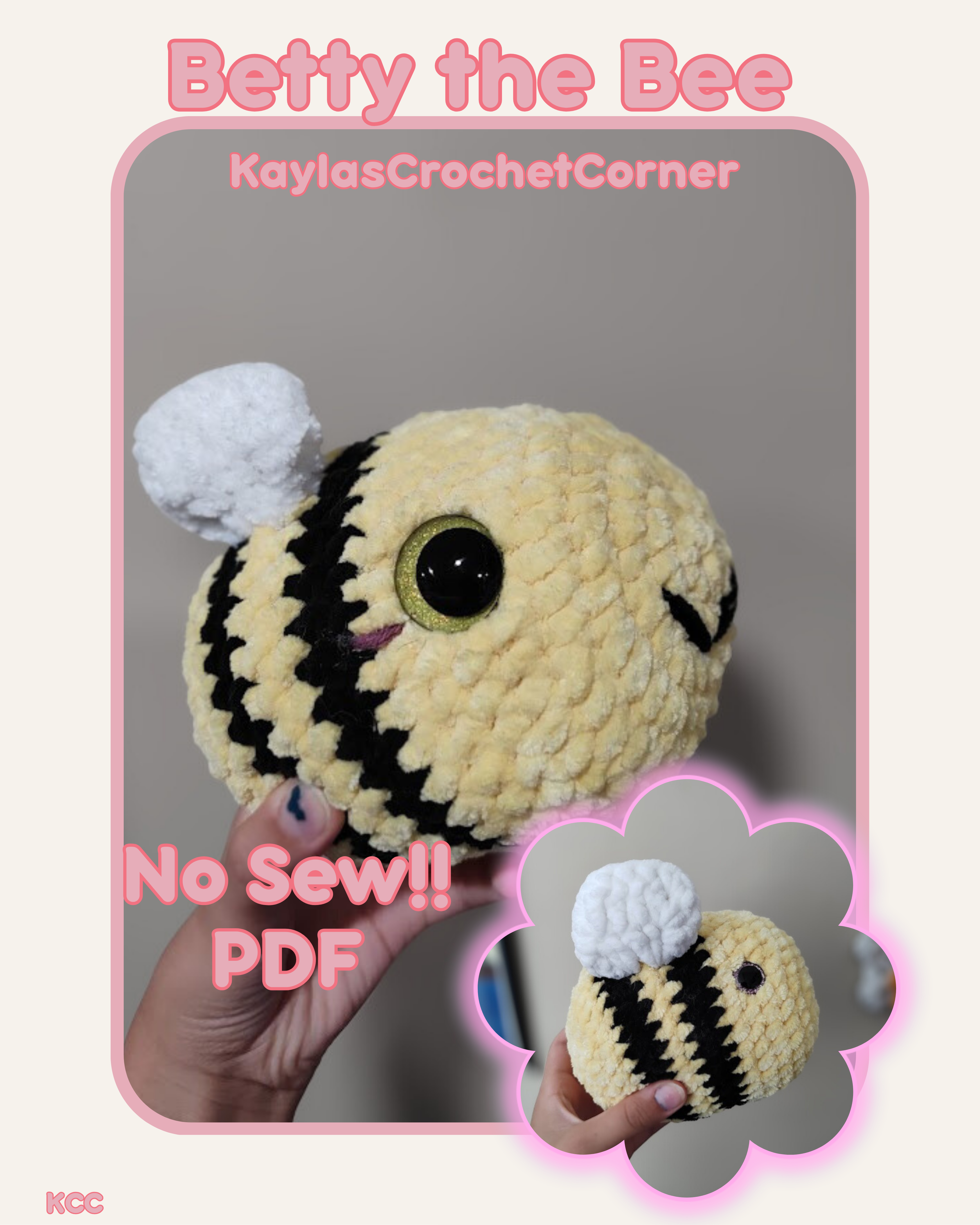 No-Sew Betty Crochet Pattern PDF