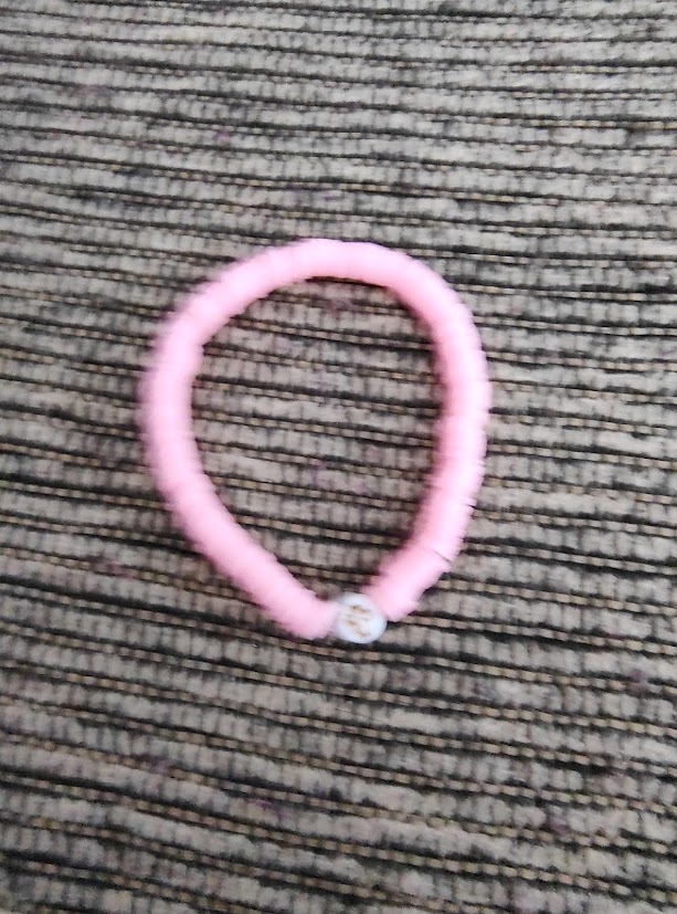 Pink Beaded Cross Bracelets Set