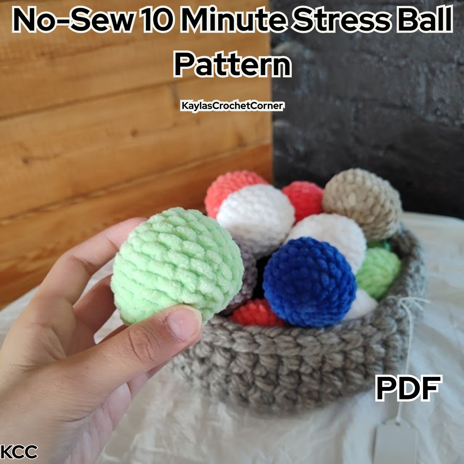 No-Sew 10-Minute Stress Ball PDF Crochet Pattern