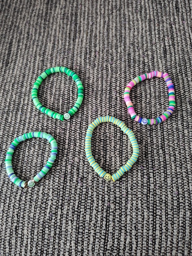 Colorful Beaded Smile Bracelets