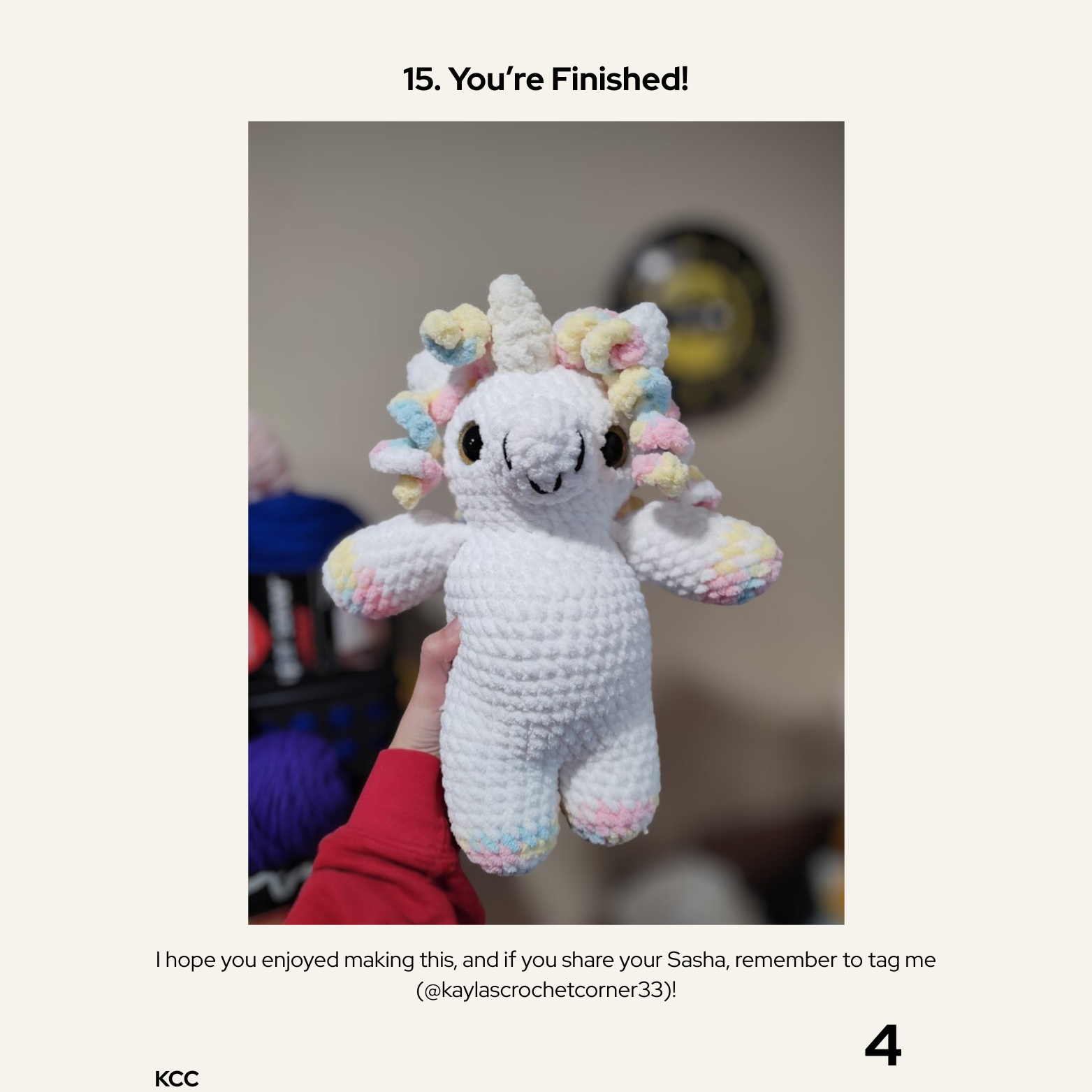 Sasha the Unicorn PDF Crochet Pattern