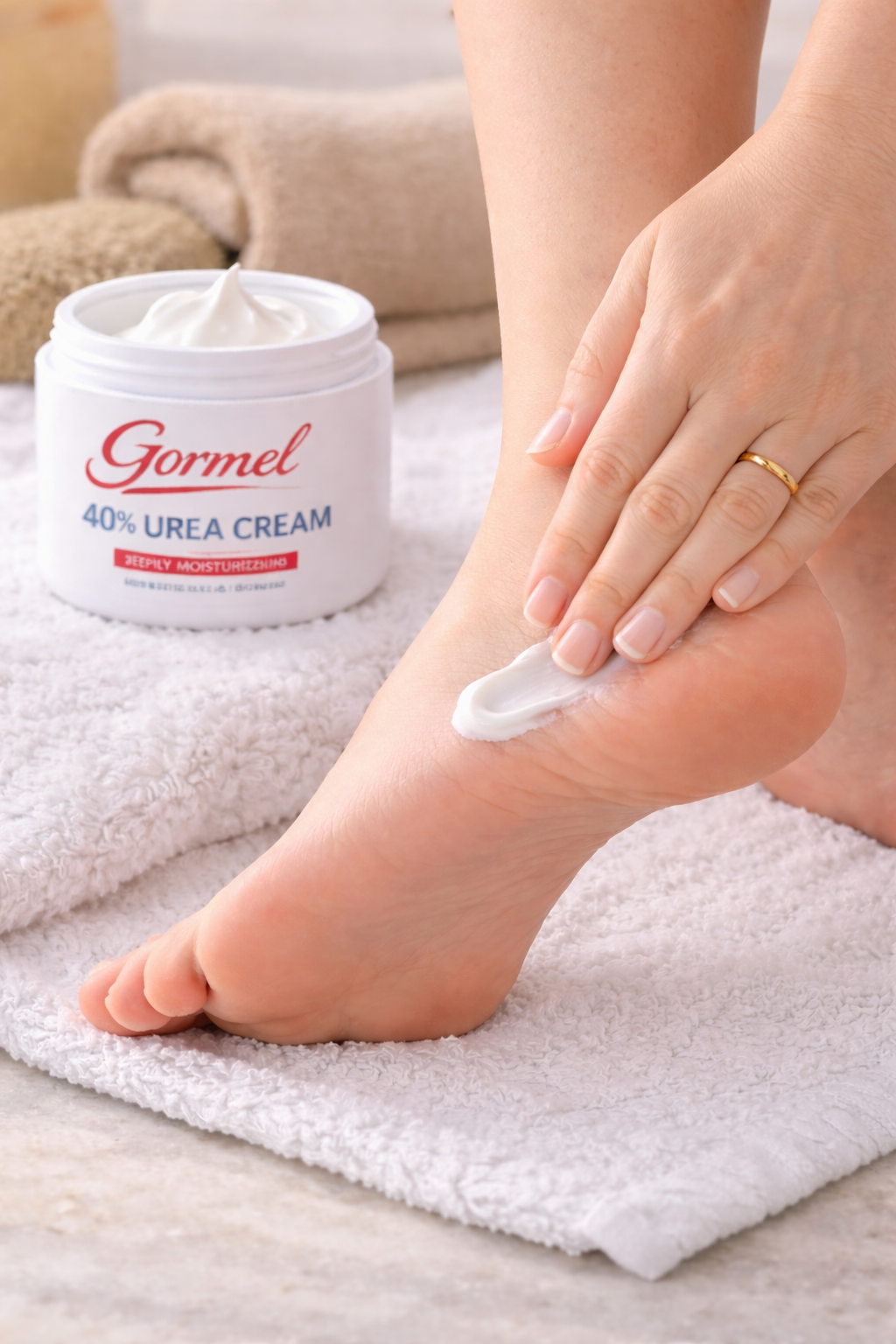 Gormel 40% Urea Cream – Intensive Moisturizing Treatment for Very Dry, Rough & Thick Skin – Softens Calluses, Heels & Feet – Dermatological Skincare – 4 oz Jar