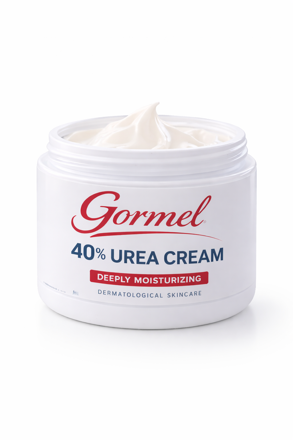 Gormel 40% Urea Cream – Intensive Moisturizing Treatment for Very Dry, Rough & Thick Skin – Softens Calluses, Heels & Feet – Dermatological Skincare – 4 oz Jar