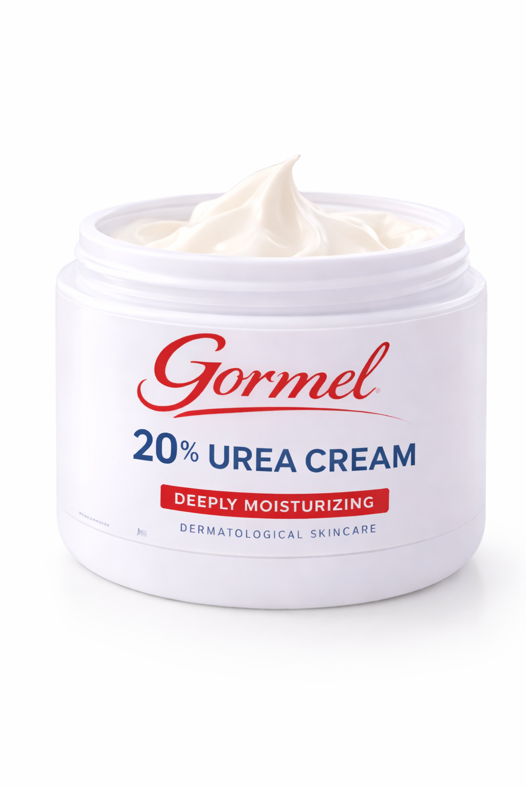 Gormel 20% Urea Cream – Deeply Moisturizing Cream for Dry Skin, Feet, Heels, Hands & Elbows – Smooths Rough Skin & Restores Hydration – Dermatological Skincare – 4 oz Jar