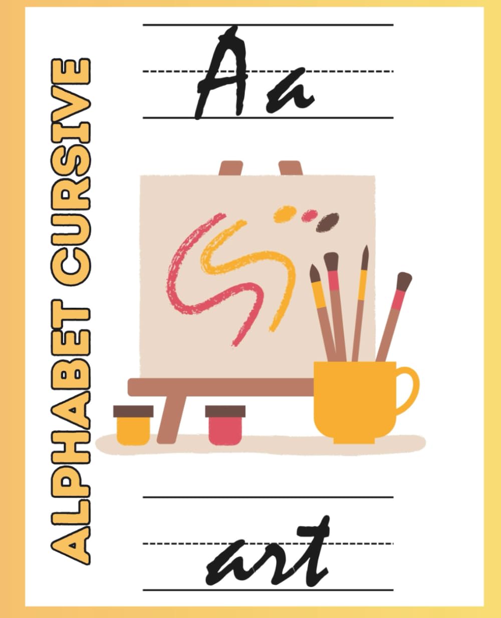 Alphabet Cursive Flash Card – Aa