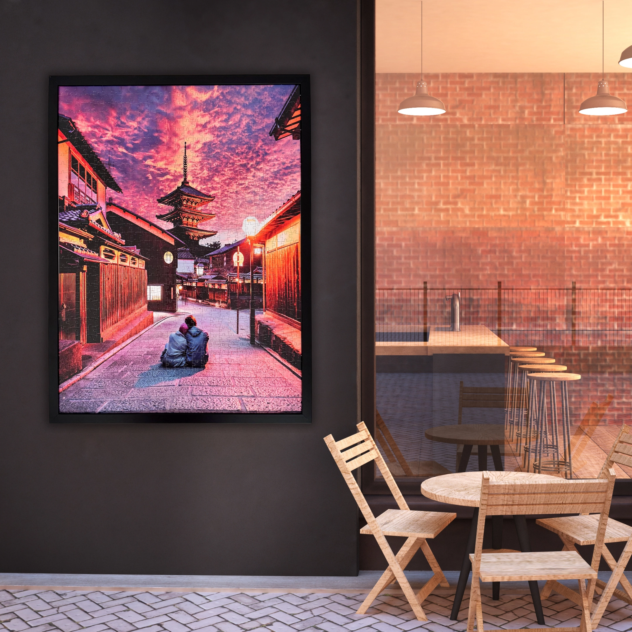 Lost in Kyoto – Luxury 1000 piece Handcrafted Puzzle Wall Art 