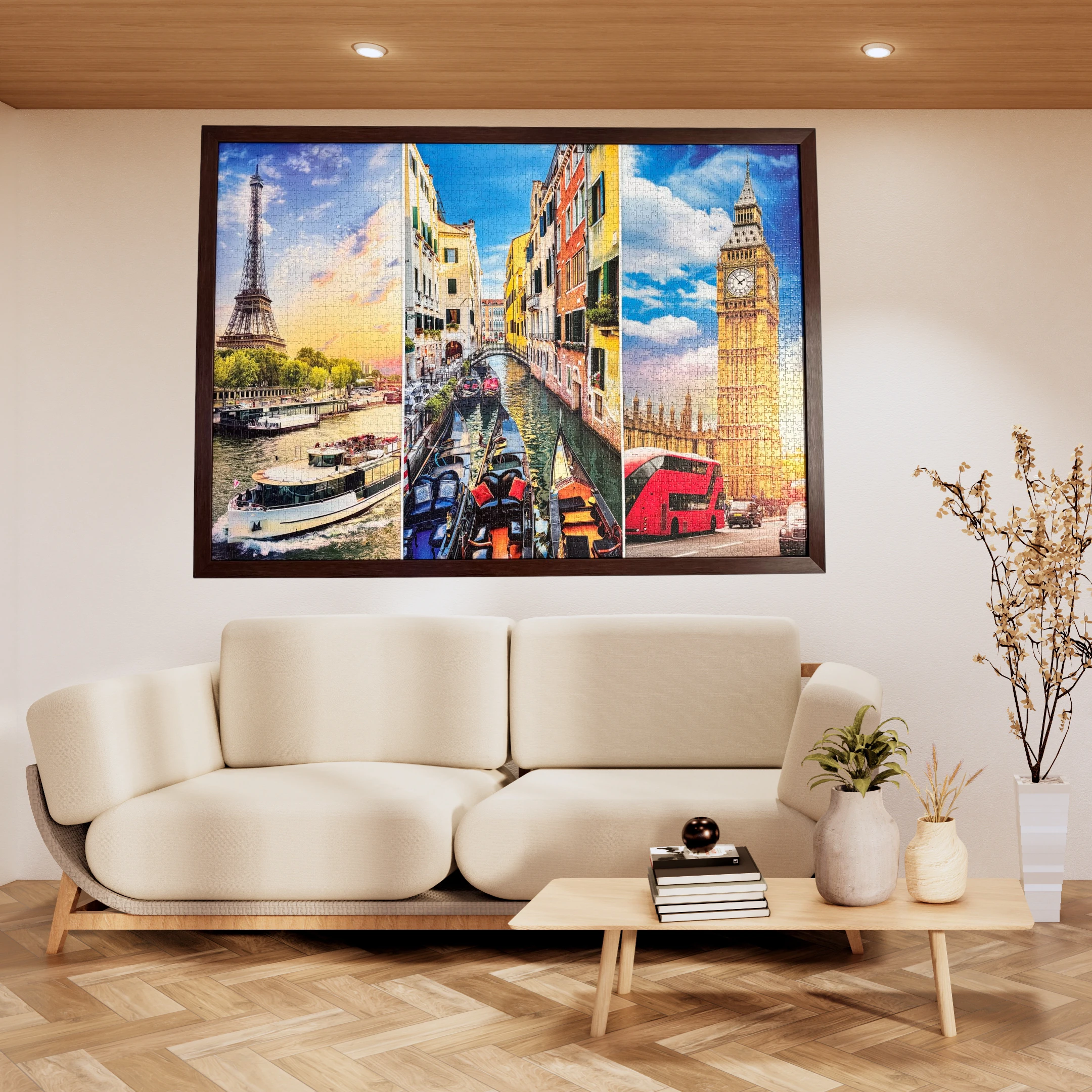 Echoes of Europe – Luxury 2000 piece Handcrafted Puzzle Wall Art 