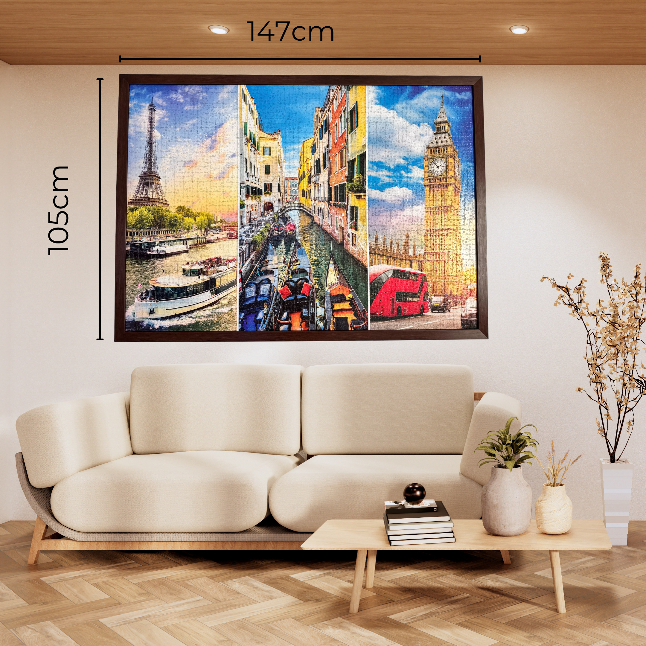 Echoes of Europe – Luxury 2000 piece Handcrafted Puzzle Wall Art 