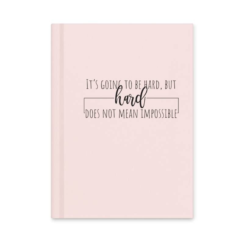 Motivational Hardcover Notebook