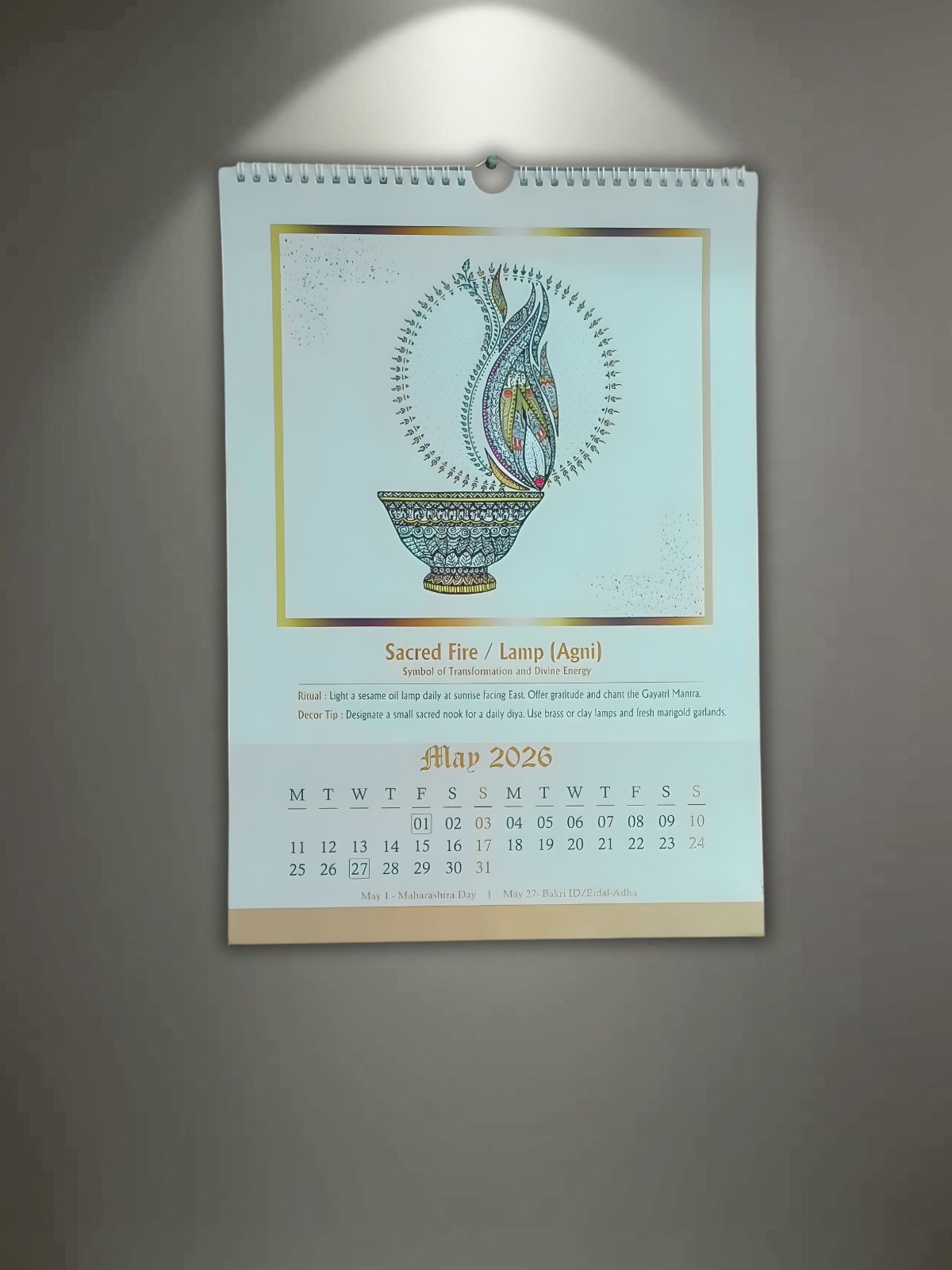 2026 Wall Calendar (Premium - White)