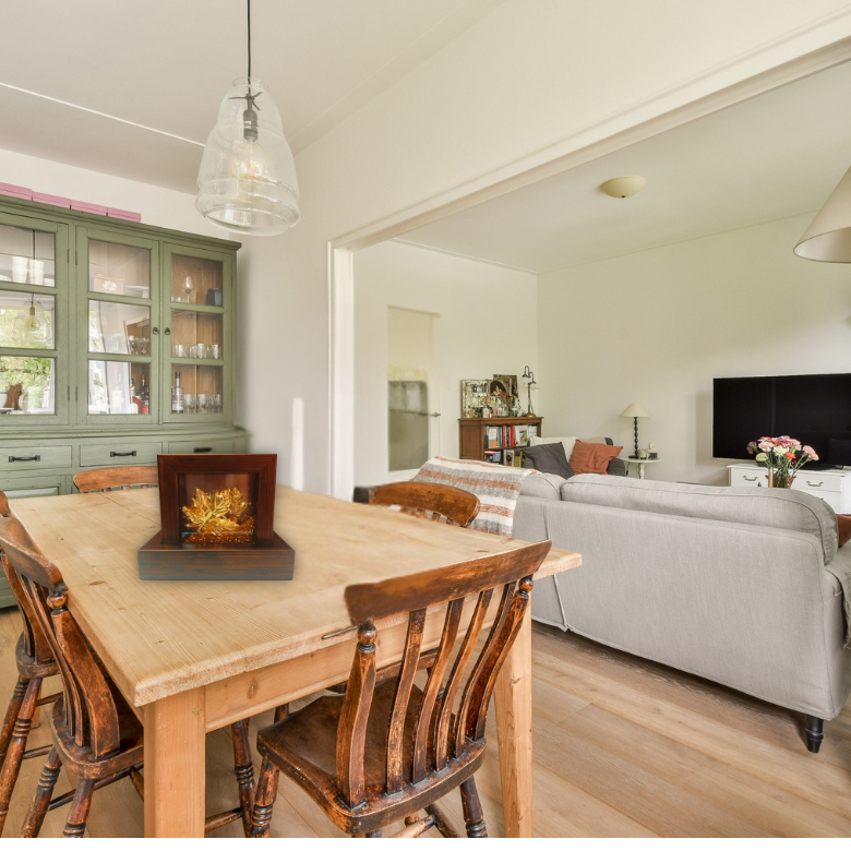 Premium Tea Wooden Coasters, with golden leaf embedded, 4 in a wooden box 