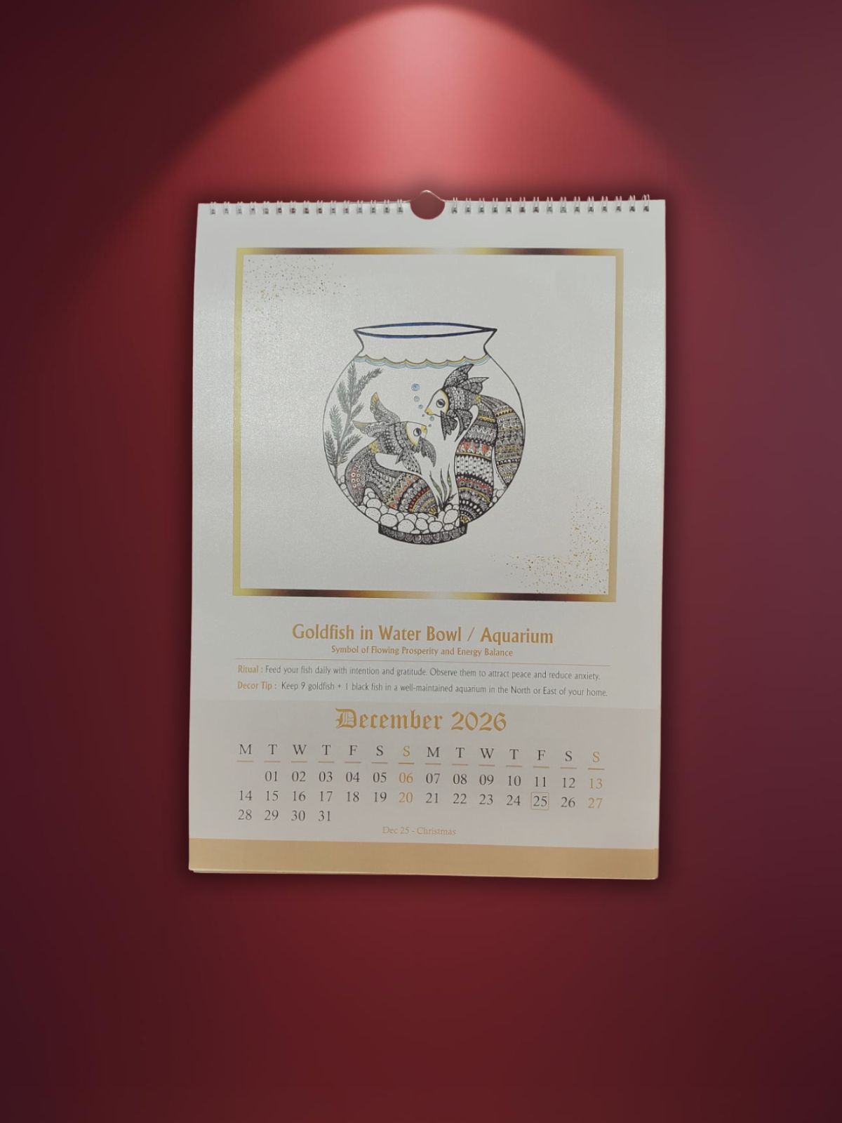 2026 Wall Calendar (Premium - White)