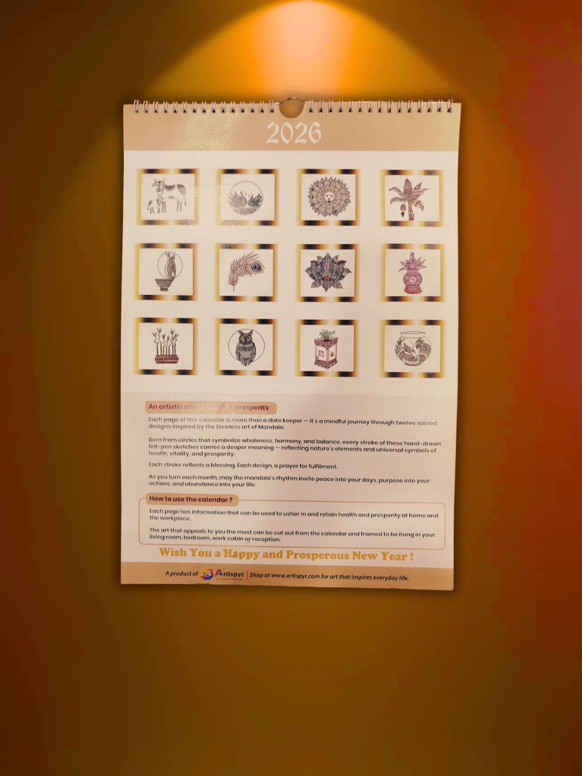 2026 Wall Calendar (Premium - White)