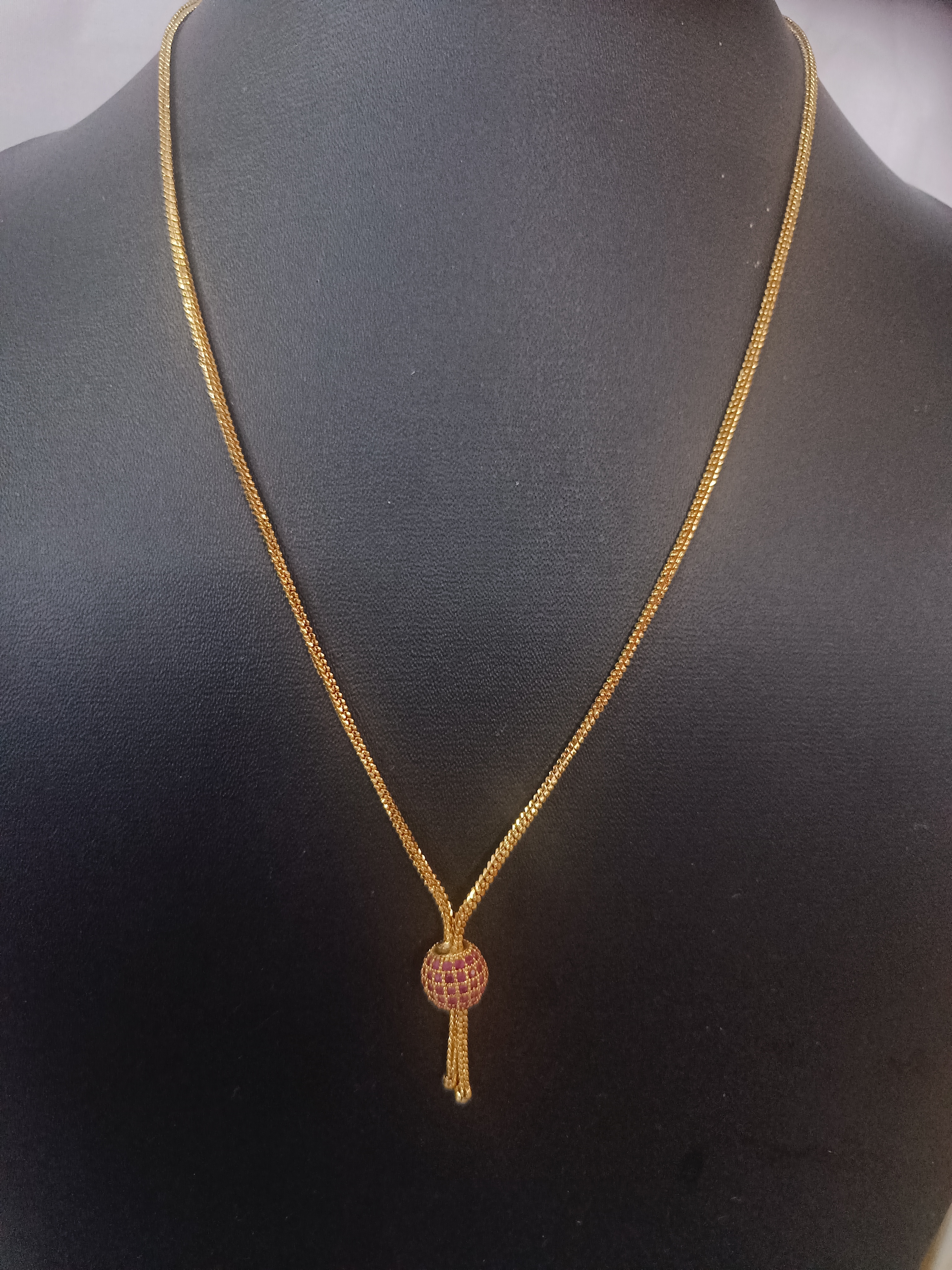 Microplated pendant chain