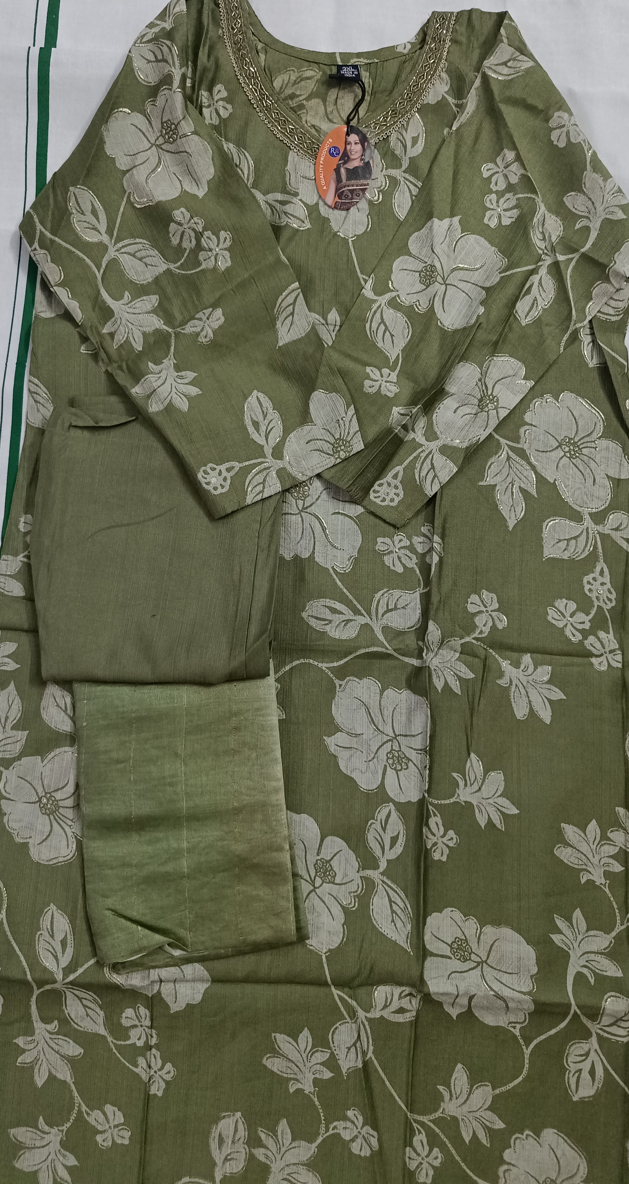 Floral kurti 3 piece set