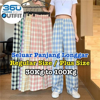 Loose Fit Plaid Pants