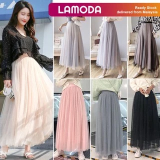 Flowy Tulle Maxi Skirt