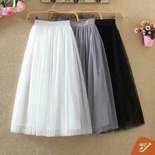 Long Tulle Skirt