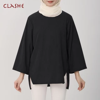 Loose Black Tunic Top