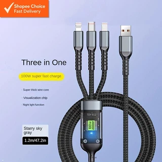Three in One Fast Charging Cable