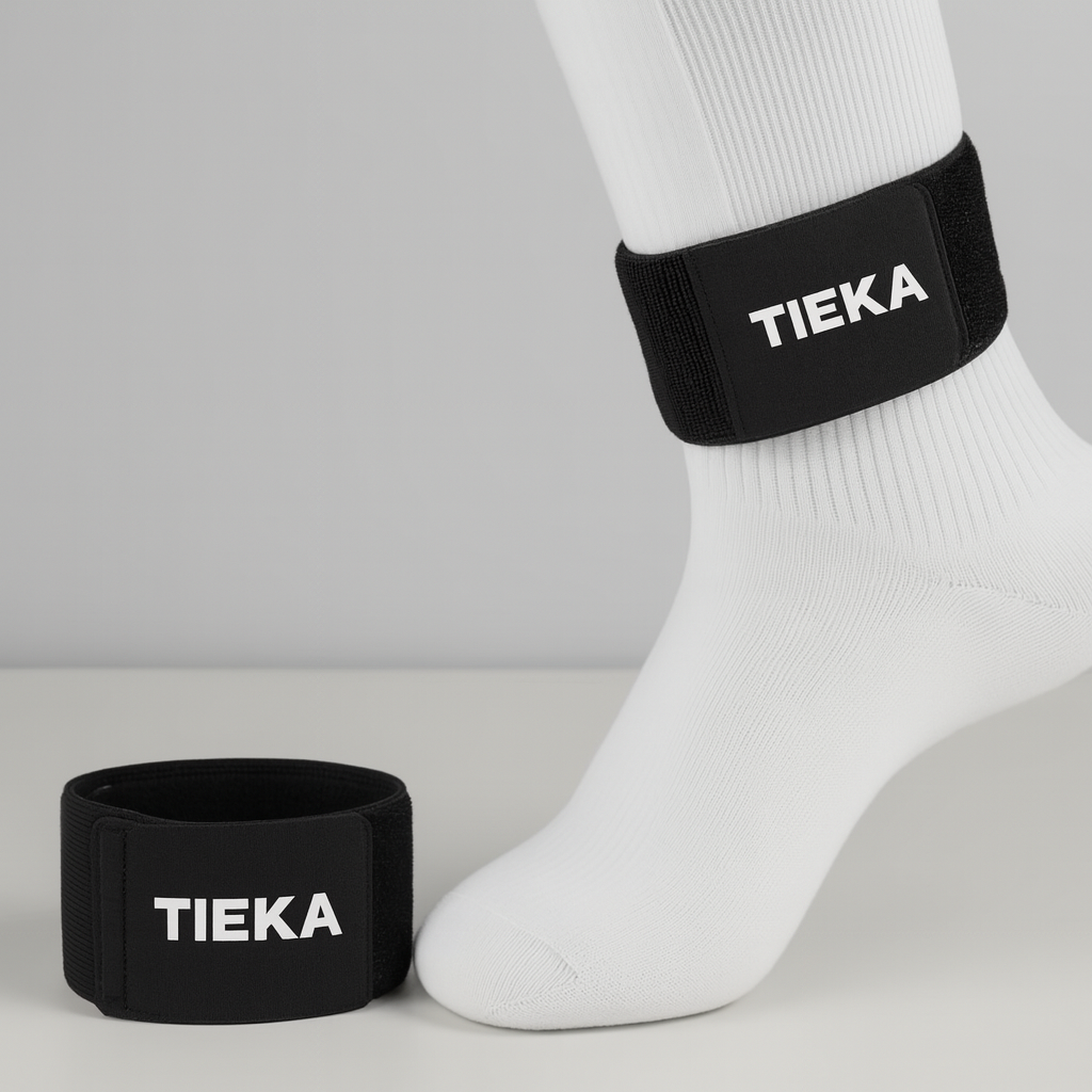 TIEKA Shin pad stays/straps Black