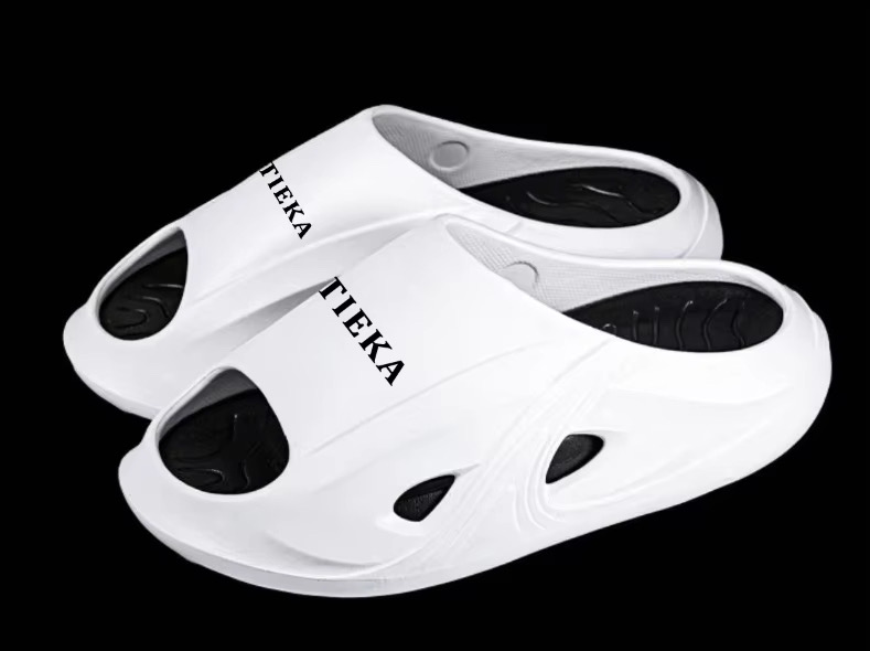 White Slide Sandals (TIEKA)