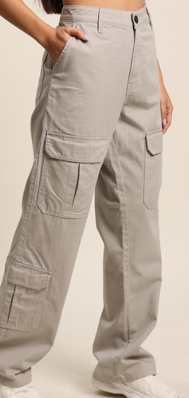 Beige Cargo Pants