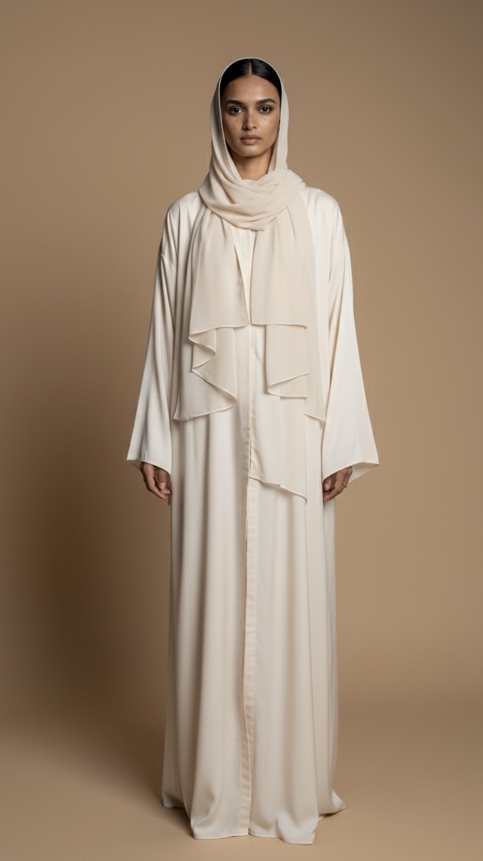 Creme Unfinished Abaya