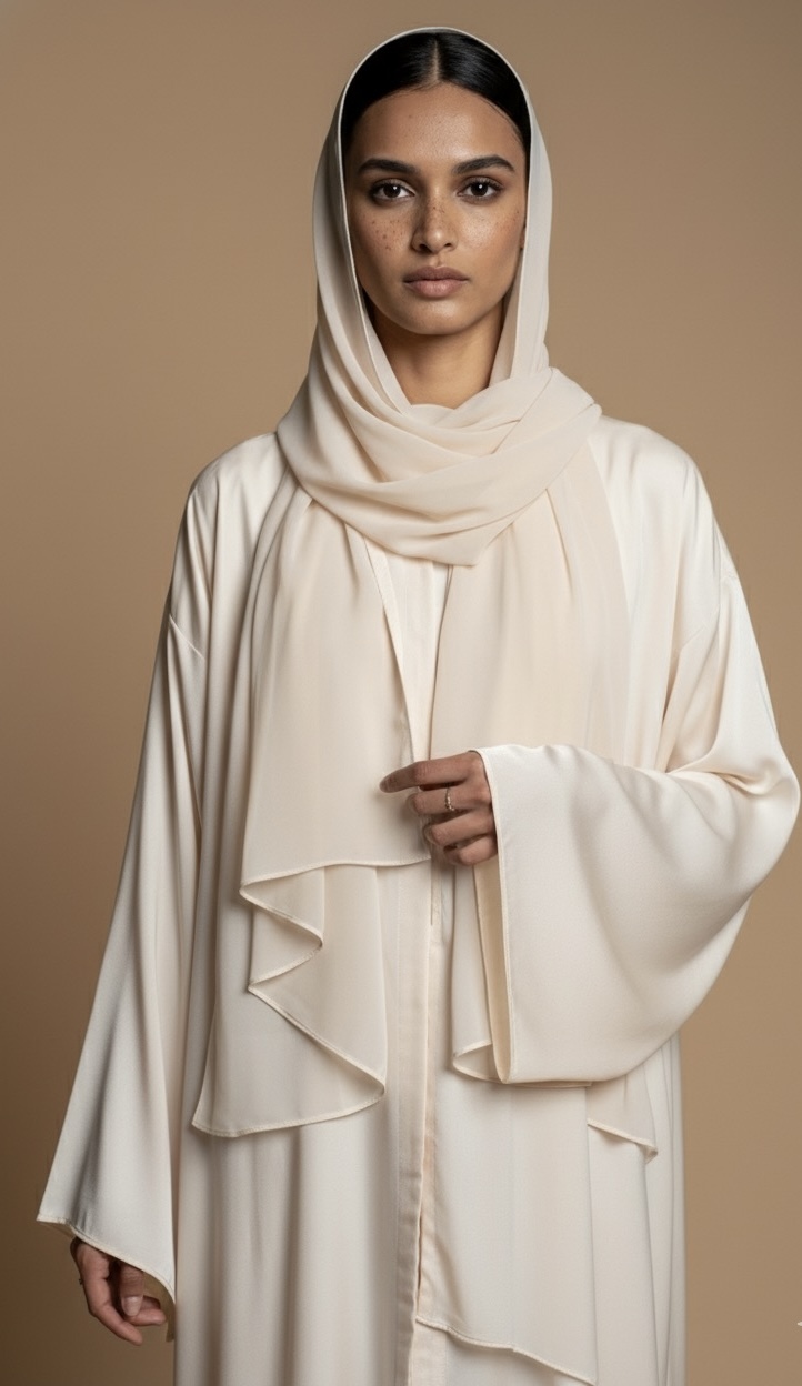 Creme Unfinished Abaya