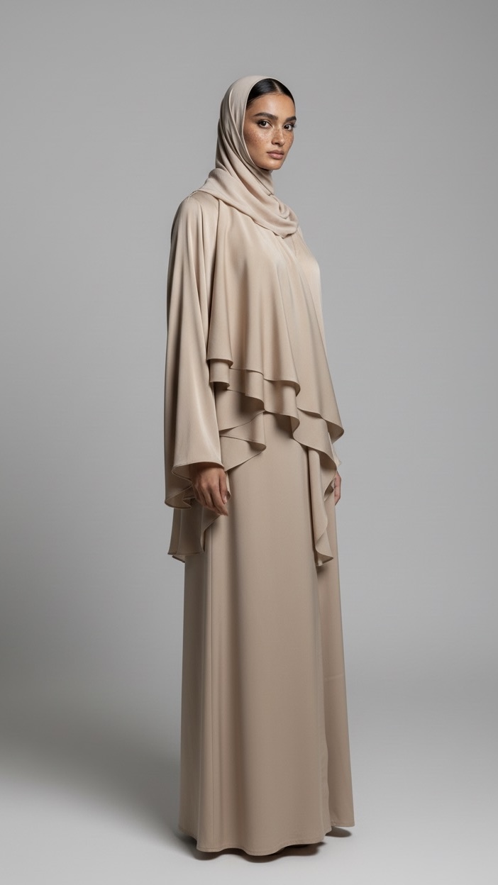 Double Ruffle Abaya