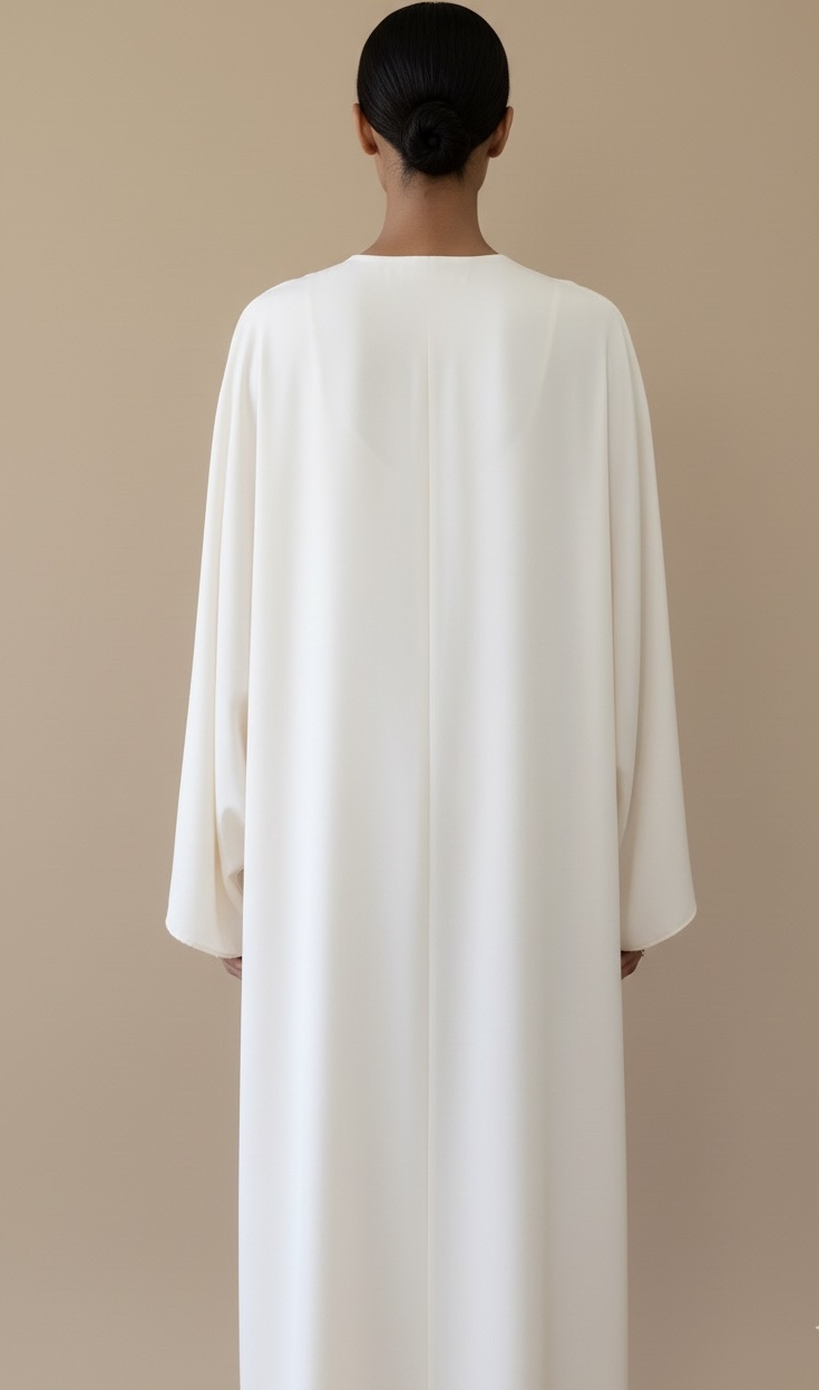 Creme Unfinished Abaya