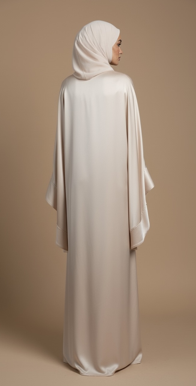 Creme Soft Silk Kaftan