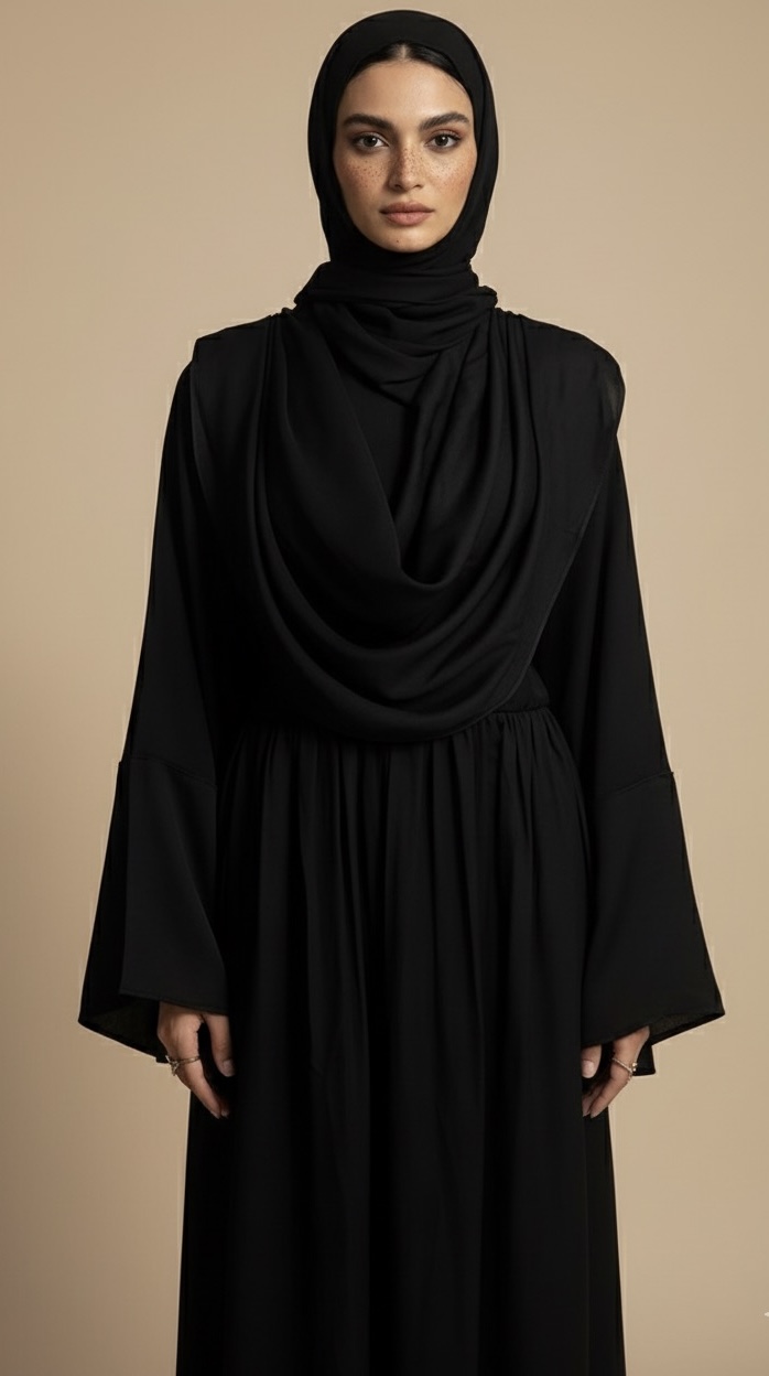 Elegant Cowl Abaya