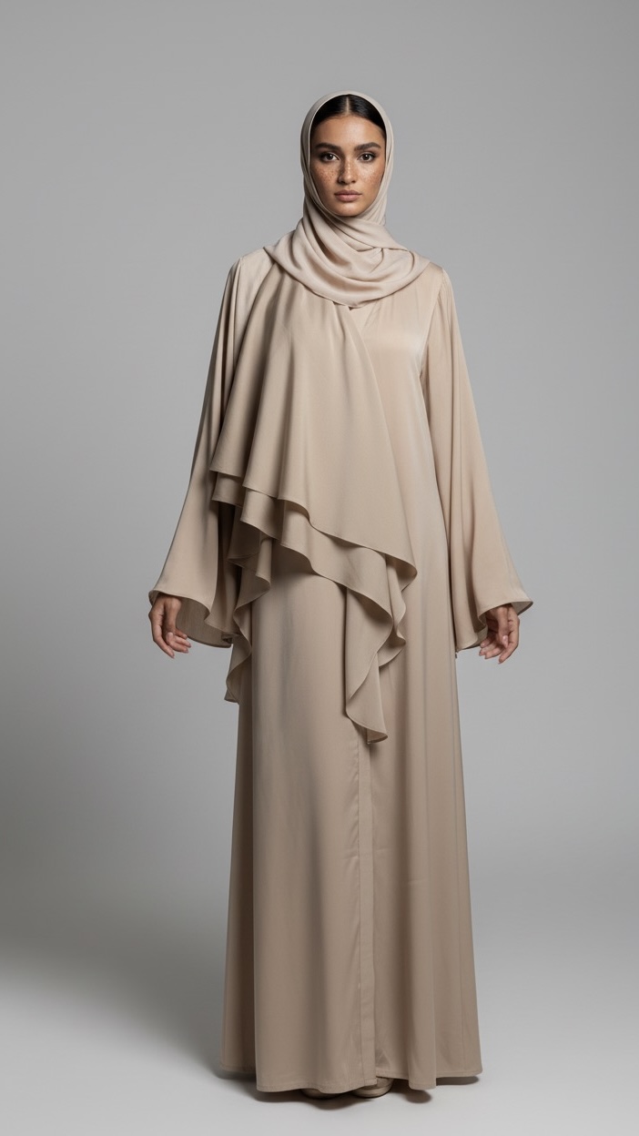 Double Ruffle Abaya