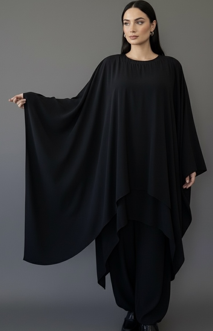 Grey double-layered Co-ord