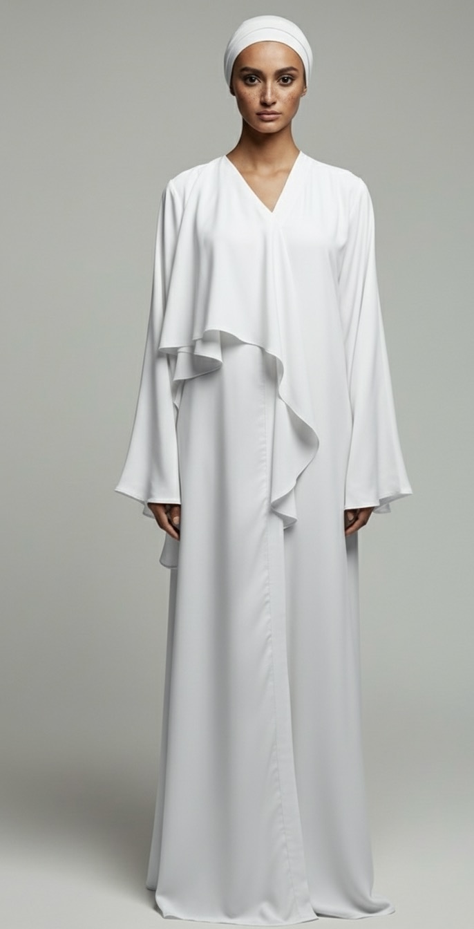 Ruffled Abaya