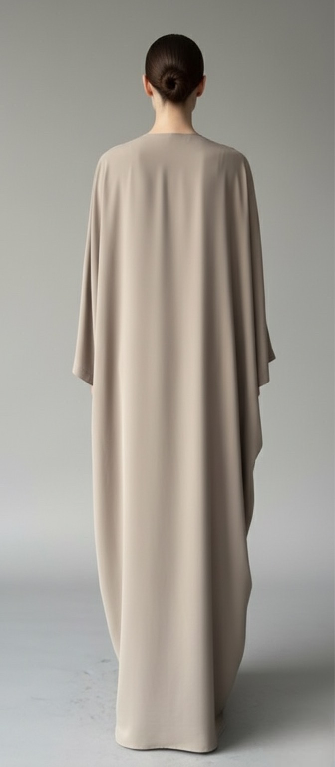 Beige Pinched Abaya