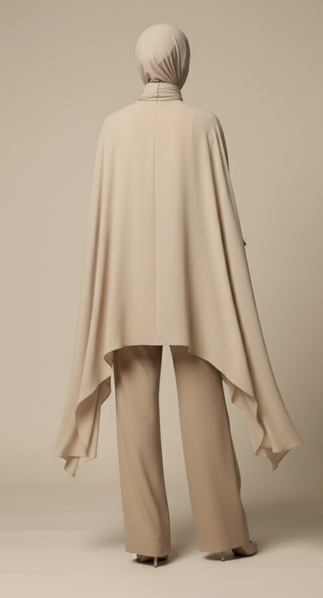 Beige Kaftan Co-ord