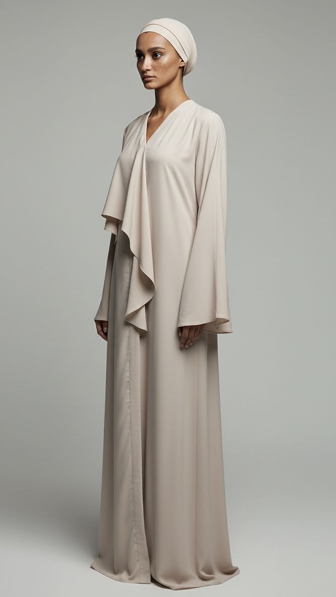 Ruffled Abaya