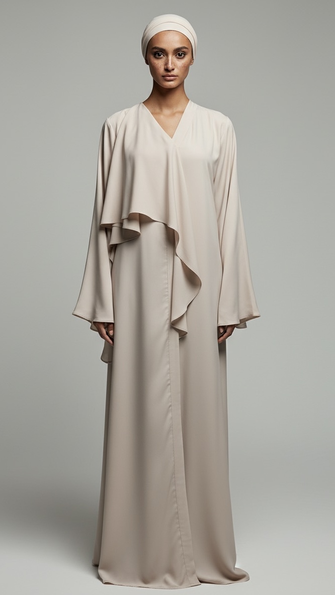 Ruffled Abaya