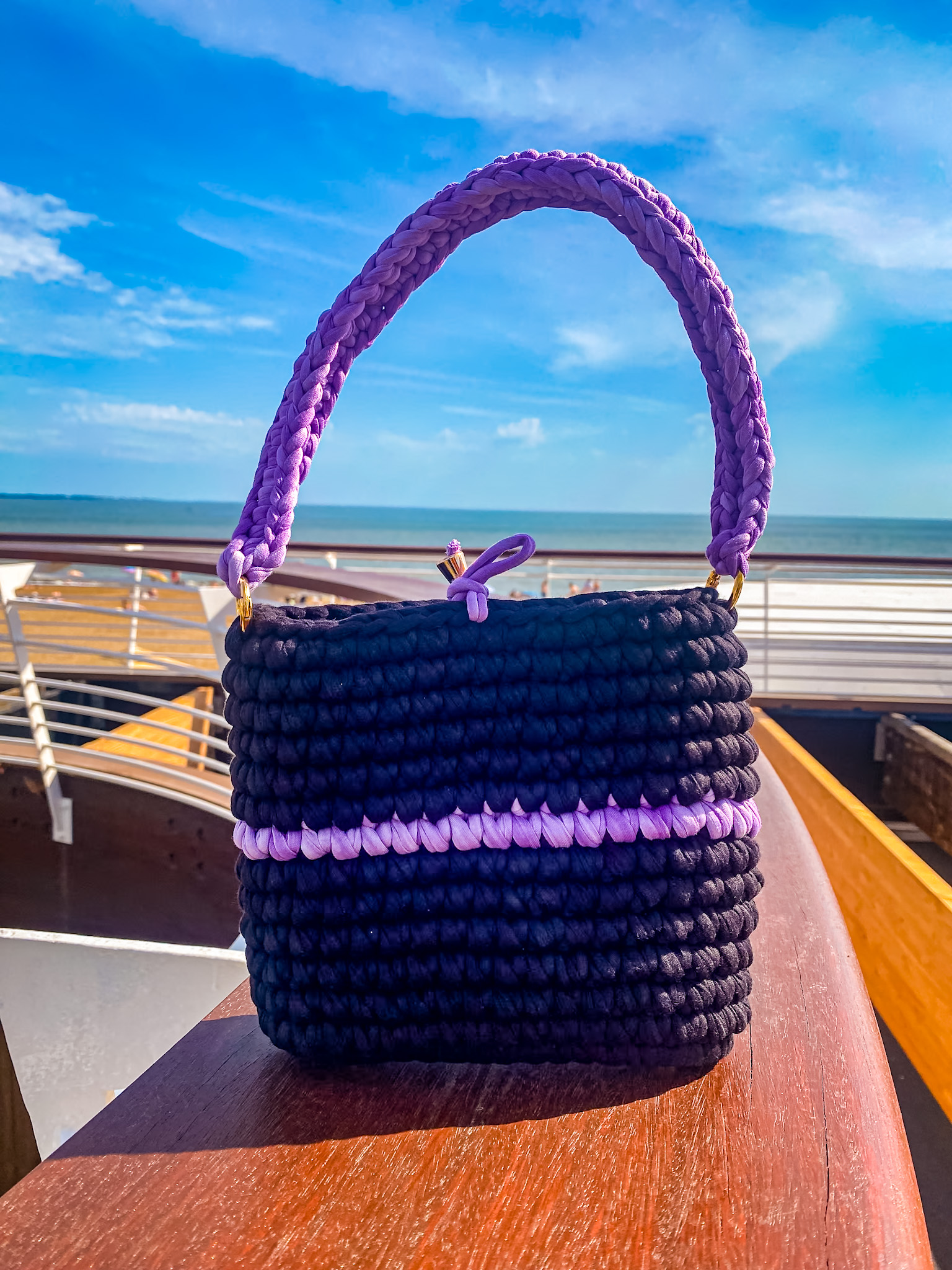 Sac à main en crochet