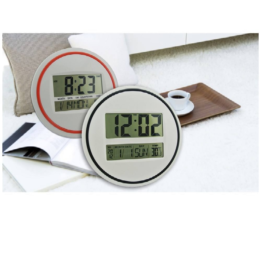 LCD Digital Wall Clock