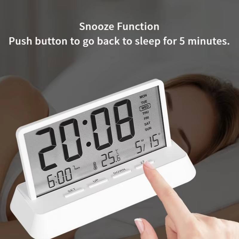 Digital Alarm Clock, Weather Station Table Clock