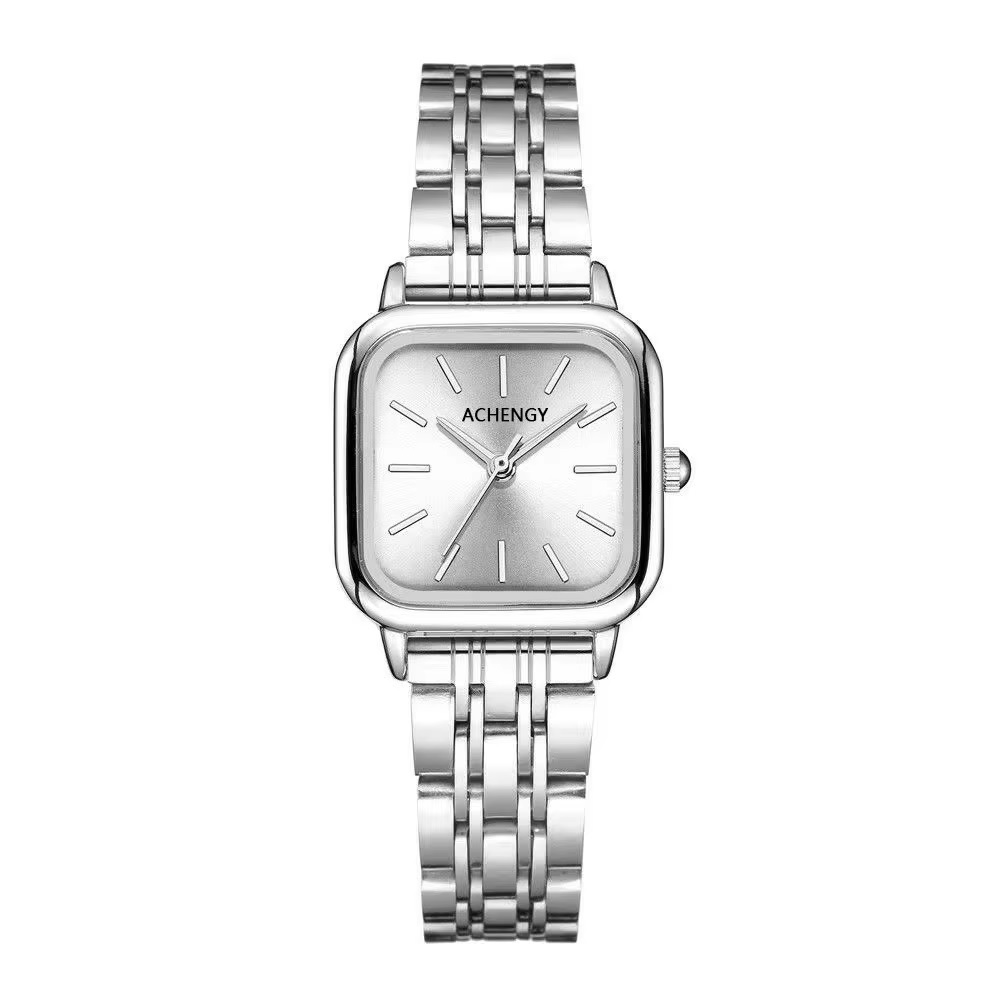 Silver Square Women's Wristwatch