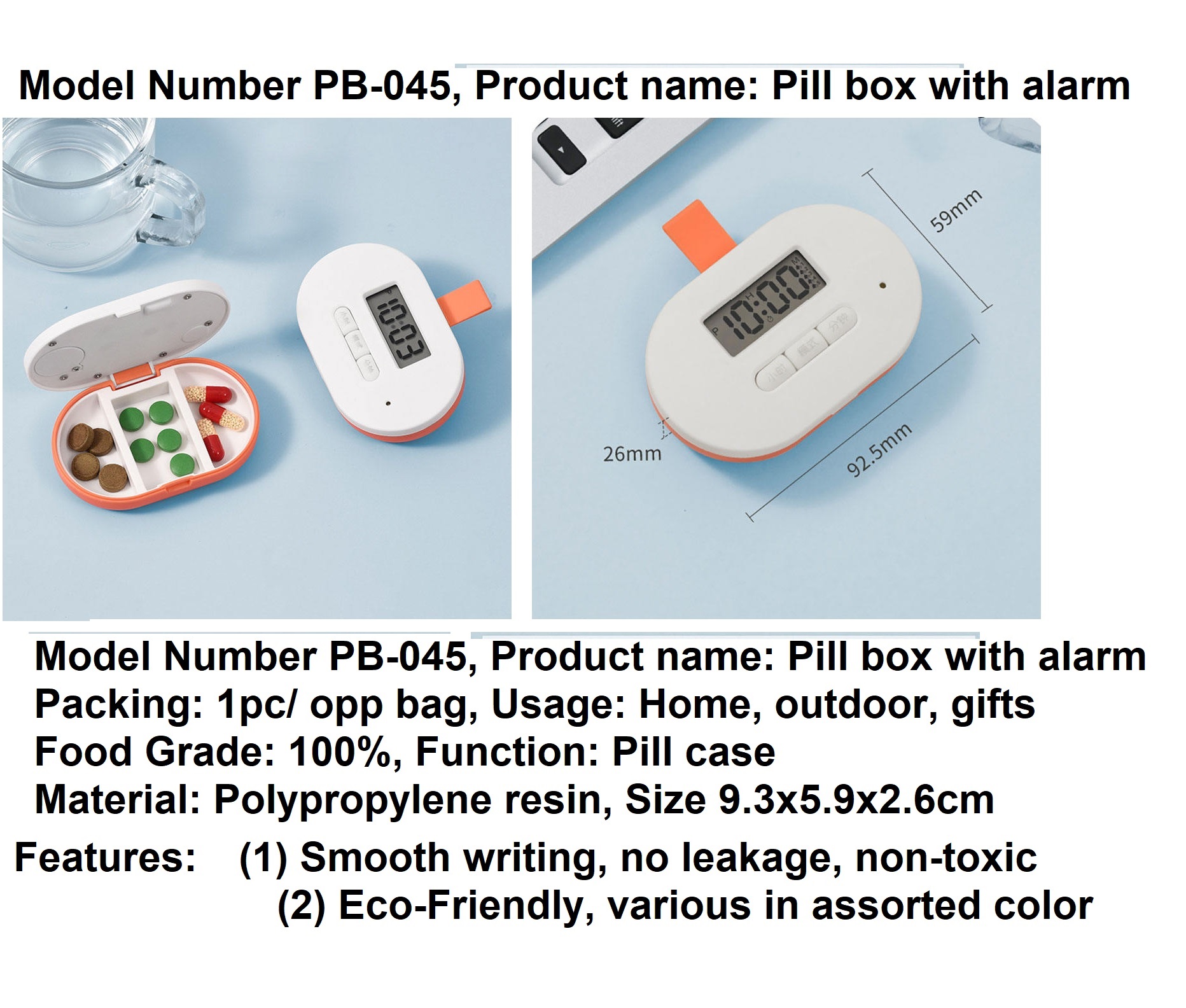 Pill Organizer with Digital Timer