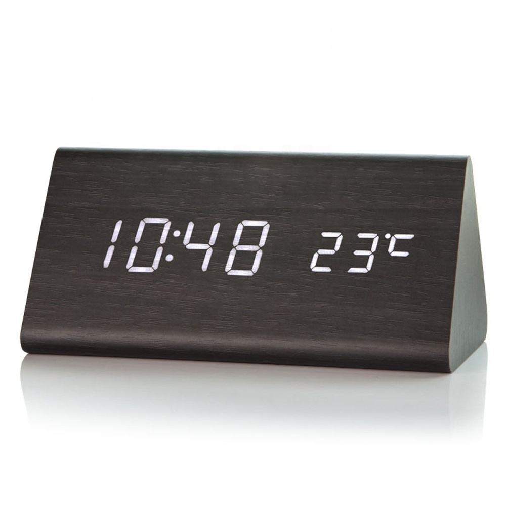 Wooden Digital Desk Clock